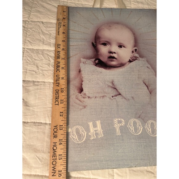 Papaya Art Oh Poop by Anahata Katkin Baby Wall Decor Sign Ribbon  Recycled Paper - Picture 5 of 7